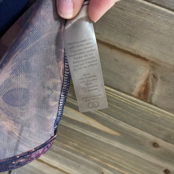 CALIA Limited Edition Navy Racerback Mesh Detail Athleisure Tank Top Women's XS - Picture 7 of 11